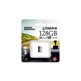 Kingston Tarjeta microSD High-Endurance 128GB UHS-I U1 Clase 10 para Cámaras Vigilancia 24/7, Dash Cam, Body Cam, Full HD, Resistente