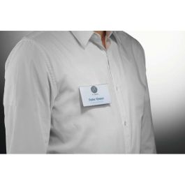 Durable 824419 - Portaetiquetas magnético, 54x90mm, plástico transparente, horizontal, pack de 25 unidades, antidistorisión