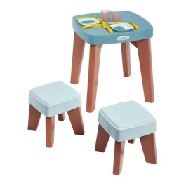 Ecoiffier Mesa de comedor con 2 taburetes, 13 piezas, A partir de 18 meses Precio: 45.95000047. SKU: S7179684