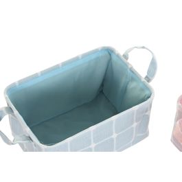 DKD Home Decor Cesta Basicos Gris Beige 25 x 18 x 35 cm (4 Unidades)