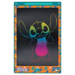 LEXIBOOK Tablet de Dibujo Stitch Disney con 6 Plantillas y Pantalla de 28cm para Dibujar Letras y Héroes, Lápiz Óptico