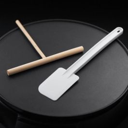 Russell Hobbs 20920-56 Crepiere Fiesta 1200W, Ø30 cm, antiadherente, 5 niveles de temperatura, incluye espátula y distribuidor