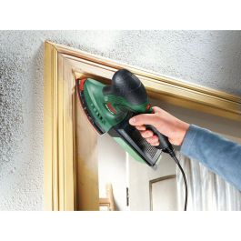 Bosch PSM 200 AES Lijadora multifunción 200W con sistema Microfiltro y caja, superficie rectangular 164 cm²