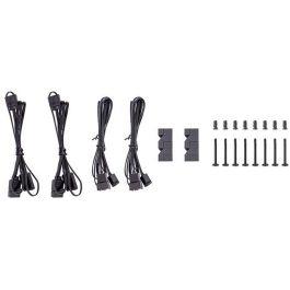 Thermaltake CT140 ARGB Sync - Pack 2 Ventiladores de Carcasa de PC, Hidráulico, 500-1500 RPM, Negro