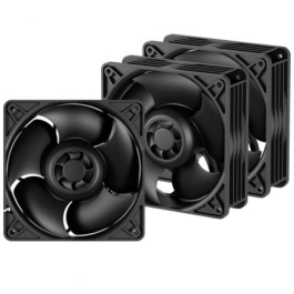 Arctic S12038-4K Pack 3 Ventiladores de Servidor 12cm, 600-4000 RPM, alta presión, optimizados para eficiencia energética
