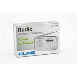 Radio Digital Fm Lector Mp3 Y Usb Batería Recargable ELBE RF-49-USB