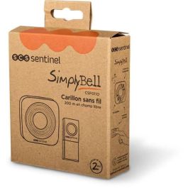 SCS Sentinel SCS3701085206611 Timbre Inalámbrico 200 metros SimplyBell Blanco