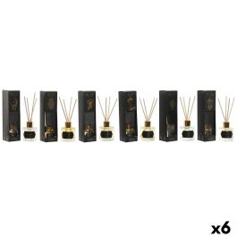 DKD Home Decor Ambientador Mikado Indio Colección Black Magic 24 Negro Dorado 50ml Fragancias Jazmin Rosa Té Naranja Lavanda (6 Unidades) Precio: 20.89000023. SKU: B1DN4C4ZMM