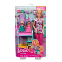 Barbie Muñeca Doctora Con Complementos Jmk12, Incluye 2 Bebés, Mesa de Reconocimiento, Accesorios Médicos, +3 Años