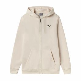 Sudadera con Capucha Hombre Puma Essentials+ Graphic Hoodie Fz Beige