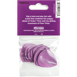 Dunlop Púas Tortex Flow 1.14 mm Pack 12 Unidades