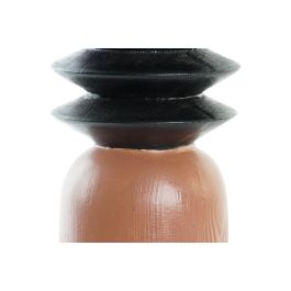 DKD Home Decor Portavela Marron Negro 10.5 x 18 x 10.5 cm (4 Unidades)