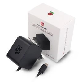 Raspberry Pi Fuente de Alimentación USB-C 27W para Raspberry Pi 5, 5.1V 5A, compatible con PD, ideal para SSD/periféricos alta potencia, cable 1.2m negro