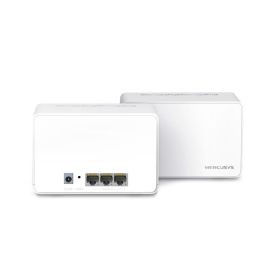 Mercusys Halo H80X Sistema de Malla Wi-Fi 6 AX3000 Doble Banda 2.4/5GHz Pack 2 Unidades Antenas Internas Blanco