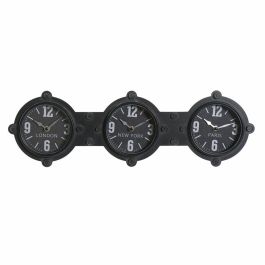 Reloj Pared Vintage DKD Home Decor Negro 6.5 x 18 x 58 cm