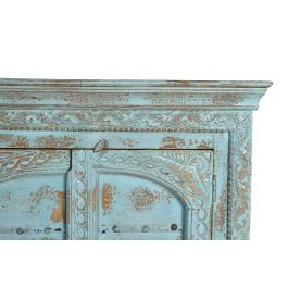 Giner y Colomer Aparador 4 Puertas Madera de Mango Verde Azulón