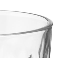Set 4 Vasos Vidrio Diamante 360 ml Vivalto - 21x10.5x16.5 cm, Transparente, Apto Microondas (6 Unidades) Set 4 Vasos Vidrio Diamante 360 ml Vivalto - 21x10.5x16.5 cm, Transparente, Apto Microondas (6 Unidades)