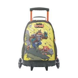 Totto Mochila Escolar con Ruedas Grande MJ03BWM003-2310-4DJL Gris, Amarillo Infantil 25.1L Precio: 48.50000045. SKU: B16KR834S9