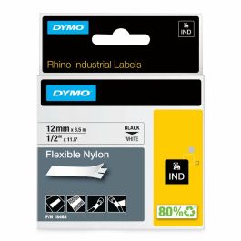 Dymo S0718100 Cinta de Etiquetas Industrial Adhesiva Negro sobre Blanco 12 mm x 5.5 m Nylon Flexible Precio: 21.49999995. SKU: B187R4CD52