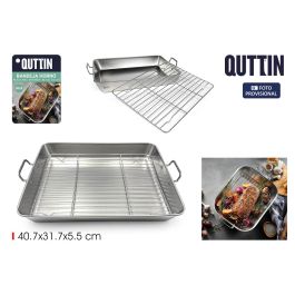 Quttin Bandeja de Horno de Acero con Grill 40.7 x 31.7 x 5.5 cm (12 Unidades) Quttin Bandeja de Horno de Acero con Grill 40.7 x 31.7 x 5.5 cm (12 Unidades) Precio: 111.7900003. SKU: B1BGC9P425