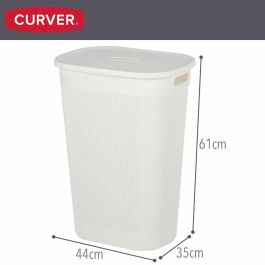 Cesto para la Ropa Curver Blanco Plástico 55 L 44 x 61 x 35 cm (8 Unidades) Cesto para la Ropa Curver Blanco Plástico 55 L 44 x 61 x 35 cm (8 Unidades)