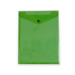 Carpeta Liderpapel Dossier Broche Polipropileno Din A4 Formato Vertical Con Fuelle Verde Translucido 10 unidades