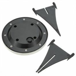 Lumisky LUM3760093543460 Juego 8 Focos Solares Redondos de Acero Inoxidable para Empotrar o Insertar LED Blanco Frío Ø12 cm