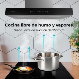 Cecotec Campana Convencional 60 cm Bolero Flux TT 605500 Glass negra A++ cristal
