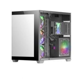 Mars Gaming MCV4 Caja Gaming Torre XXL E-ATX con Cristal Templado Continuo Sin Marco, Capacidad 10 Ventiladores y Radiadores 360mm