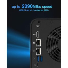 TerraMaster F4-424MAX NAS 4 bahías 10-Core CPU 16GB DDR5 Diskless