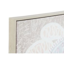 DKD Home Decor Cuadro Boho Multicolor Rosa 4.5 x 103 x 103 cm (2 Unidades)