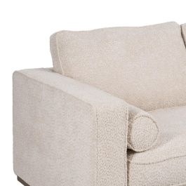 Sofá 2 Plazas Beige Tejido-Madera 172 X 91 X 84 cm