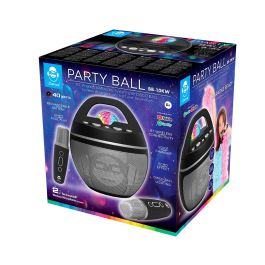 Cefa 00366 Karaoke Party Ball con Luz de Discoteca y Bluetooth Inalámbrico, Incluye 2 Micrófonos