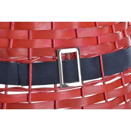 DKD Home Decor Base Árbol Navidad Tradicional Mimbre Rojo 57 x 28 x 57 cm (2 Unidades)