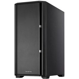 Chieftec AS-02B-TG-OP Torre Midi PC Negra con Ventana Lateral e Iluminación Multi para ATX/micro ATX/Mini-ITX