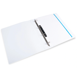 Liderpapel Carpeta Canguro 4 Anillas Mixtas A4 Plástico Color Blanco