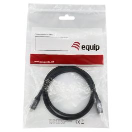 Equip 128382 Cable USB 4 Gen 2x2 Tipo C a C, 20 Gbps, 100W PD 3.0, Compatible Thunderbolt 3, 4K@60Hz, DP 1.4a, con Chip E-Mark