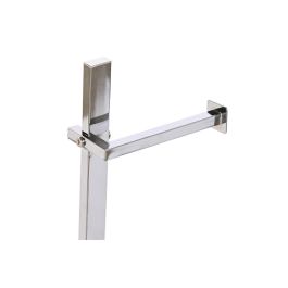 DKD Home Decor Portarrollos de Baño Moderno con Escobillero Integrado Acero y MDF Negro Plateado 119x70x18 cm