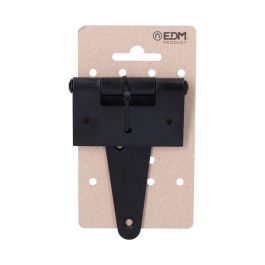 Edm Bisagra forma T 100 x 75 mm hierro negro epoxy