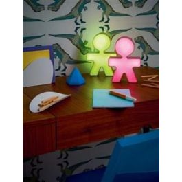 Alessi AKK86 P GIROTONDO Lámpara de Mesa Rosa - Diseño por King-Kong, Stefano Giovannoni y Guido Venturini