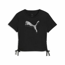 Camiseta de Manga Corta Infantil Puma Essentials Metallic Knotted