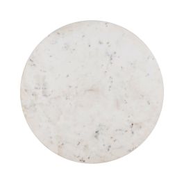 Mesa Centro Blanco Mármol/Madera Salón 75 X 75 X 40 cm