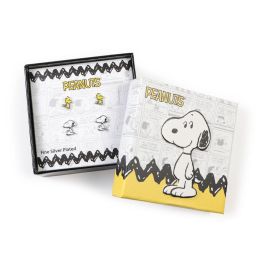 PEERS HARDY Set 2 Pares de Pendientes Oficiales Snoopy y Woodstock