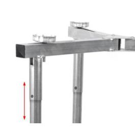 Algon Bbq Trípode 2 en 1 Regulable para Paelleros, Ancho 34 cm, Alto 10 cm, Largo 72 cm (4 Unidades)