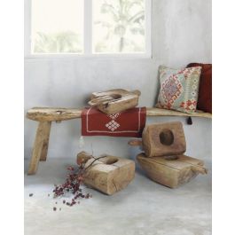 DKD Home Decor Indonesia 1c24 Portavela Natural Teca Antiguo Surtido con Asa Mortero 25 x 15 x 30 cm Precio: 45.50000026. SKU: B1GDXMLHXR