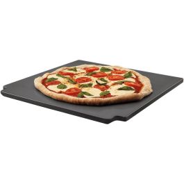 Weber Pizzastein Crafted Gris Rectangular para Pizza, Pan y Postre - Uso en Parrilla y Horno