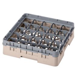 CAMBRO - 25S318-184 - Cesta de lavado 25 comp. 1 altura - 8,7 cm Ø máx. - alt. máx. 9,4 cm - 50 x 50 x 14,3 cm - Beige Precio: 45.50000026. SKU: B19ZJTVDSH