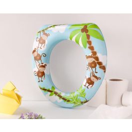 KioKids Reductor WC Acolchado Monos para Niños +12 meses - Cómodo, Higiénico y Multicolor para Inodoros Estándar Precio: 5.50000055. SKU: B12D7XVBSA