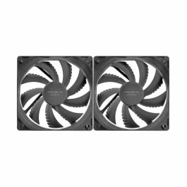 Tacens AF12X2 Ventilador de Caja 120mm (Pack 2) Ultra Silencioso 14 dB, Rodamiento Fluxus Bearing, Flujo de Aire Optimizado Air-Guide