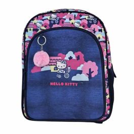 Hello Kitty Mochila Primaria Doble Compartimento, Gran Capacidad, Adaptable a Carro con Pom-Pom, 42x31x13.5cm Precio: 34.59000017. SKU: B1DKS9RRKA